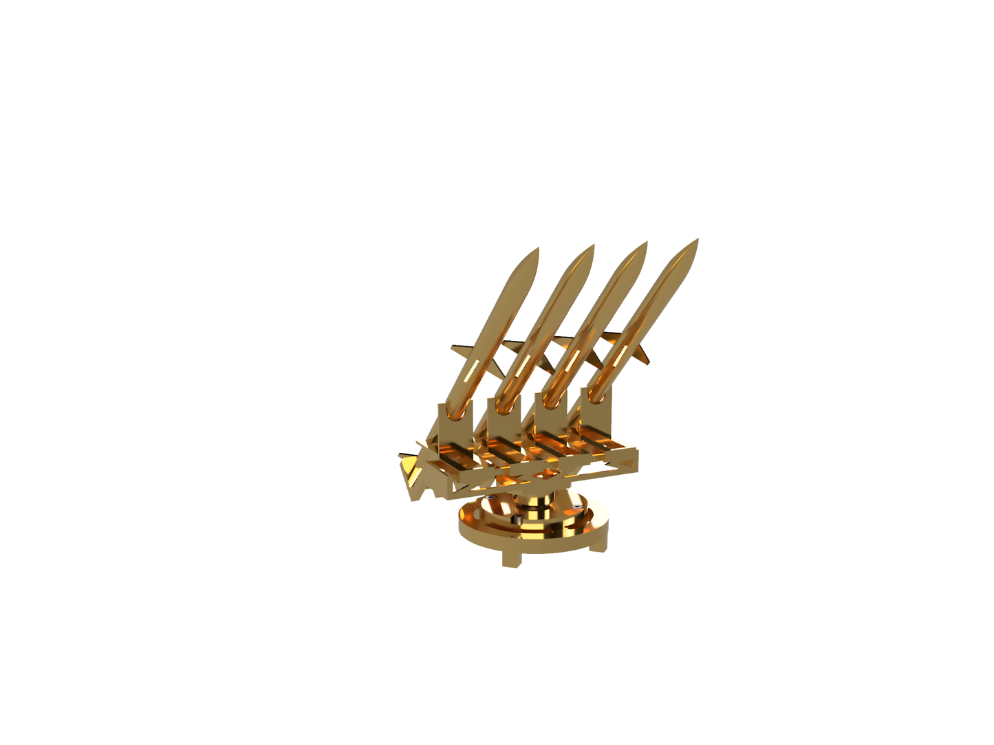 TURRET - 4 X AKASH NG All Metal Display Model | Premium Metal Collector Replica