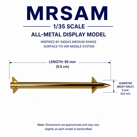 1/35 SCALE MRSAM Missile Display Model | Premium All-Metal Collector Replica