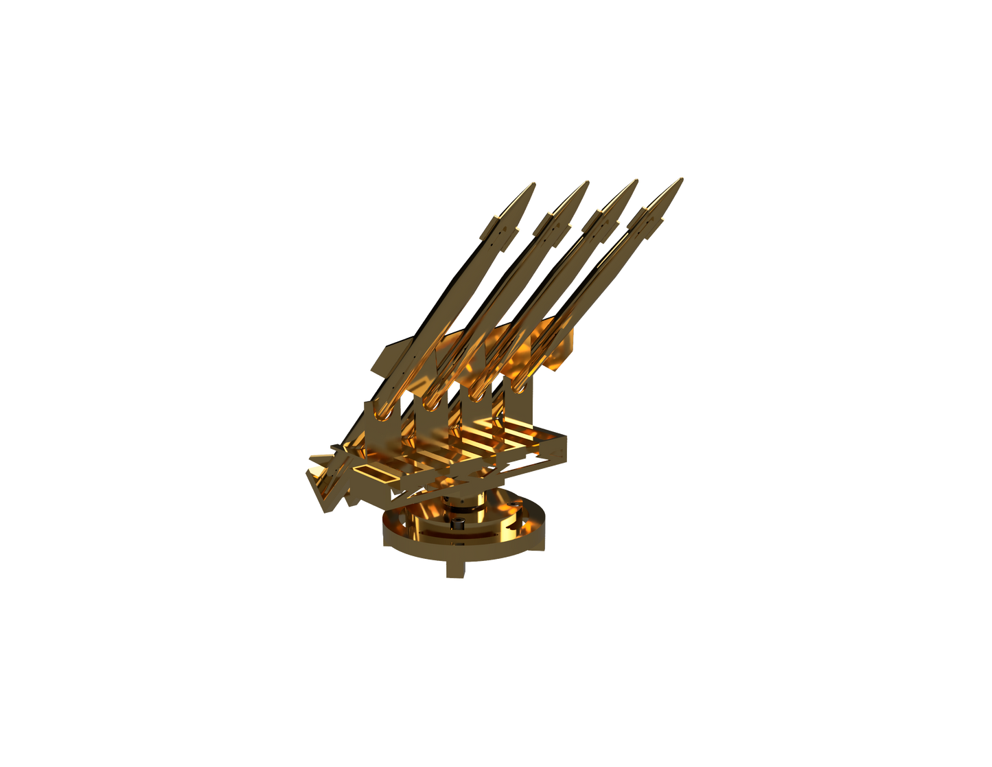 TURRET - 4 X QRSAM All Metal Display Model | Premium Metal Collector Replica