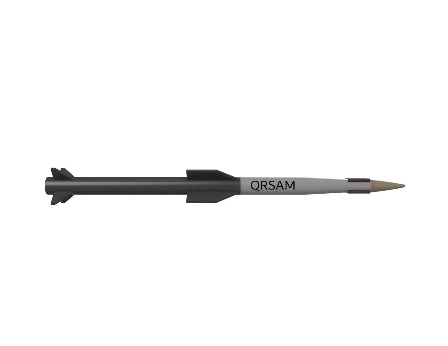 1/43 SCALE QRSAM Missile Display Model | Premium Rapid Prototyped Collector Replica