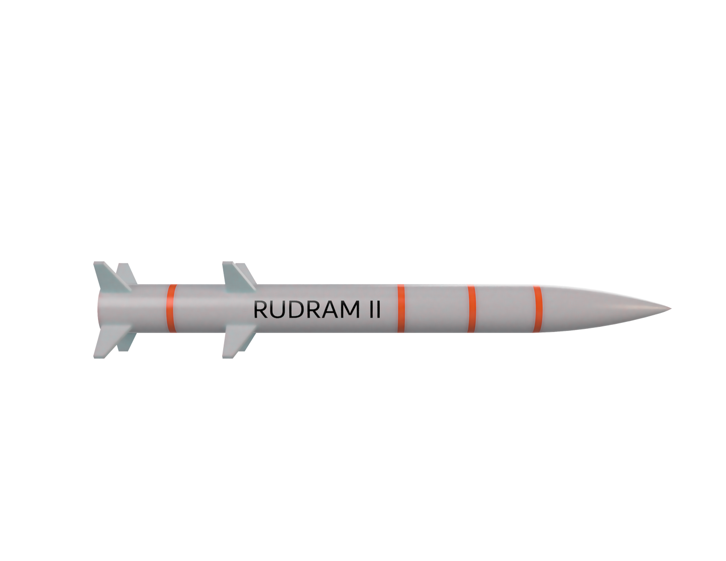 1/43 SCALE RudraM-II Missile Display Model | Premium Rapid Prototyped Collector Replica