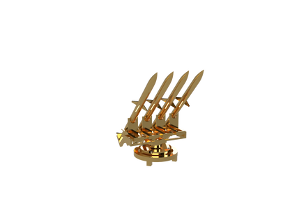 TURRET - 4 X AKASH NG All Metal Display Model | Premium Metal Collector Replica