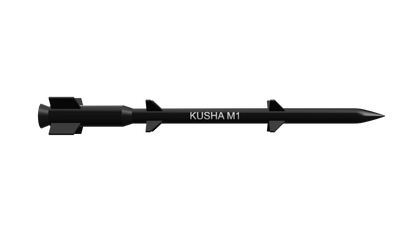 1/43 SCALE KUSHA M1 PROTOTYPE Missile Display Model | Premium Rapid Prototyped Collector Replica