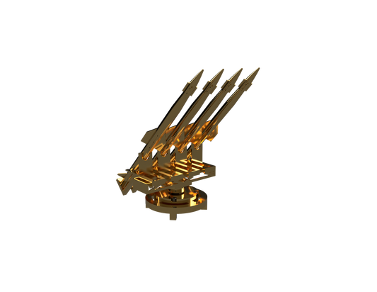 TURRET - 4 X QRSAM All Metal Display Model | Premium Metal Collector Replica