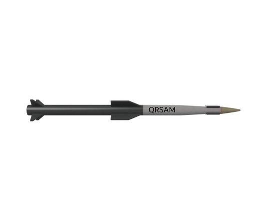 1/43 SCALE QRSAM Missile Display Model | Premium Rapid Prototyped Collector Replica