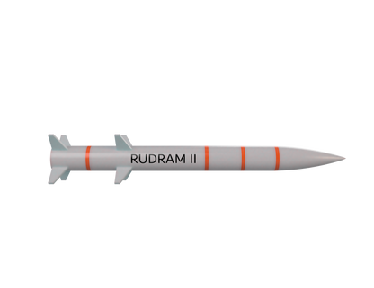 1/43 SCALE RudraM-II Missile Display Model | Premium Rapid Prototyped Collector Replica