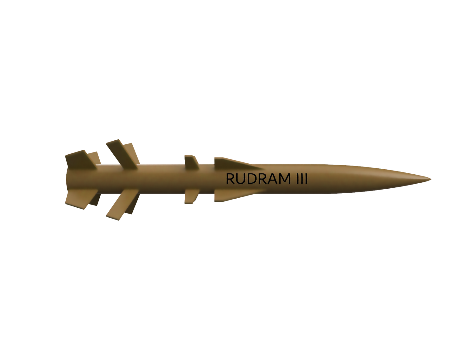 1/43 SCALE RudraM-III Missile Display Model | Premium Rapid Prototyped Collector Replica