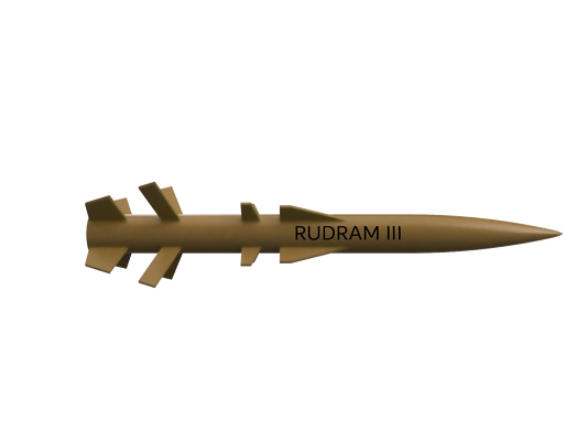 1/43 SCALE RudraM-III Missile Display Model | Premium Rapid Prototyped Collector Replica